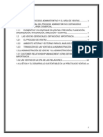 Unidad Tematica I Proceso Administrativo y El Area de Ventas