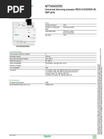 Product Data Sheet: Universal Dimming Actuator REG-K/230/500 W, Light Grey