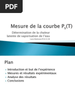 Mesure de La Courbe Ps (T)