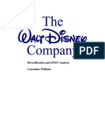 Disney Diversification and Swot Analysis