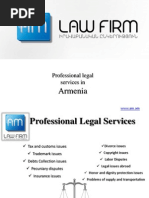 Professional Legal Services and Attorneys in Armenia