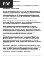 Pedagogia Critica y Pedagogia Posmoderna