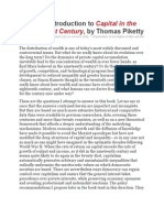 Excerpt From Thomas Piketty's "Capital in The Twenty-First Century."