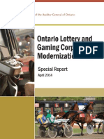 Auditor General Report On OLG Modernization Plan