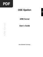 ENEA OSE Epsilon ARM Kernel User's Guide