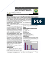 Comparision of Physiological Variables