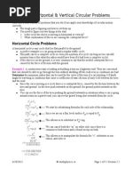 Lesson 33: Horizontal & Vertical Circular Problems