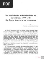 Los Movimientos Antirreformistas en Suramerica. 17771781. de Tupac Amaru A Los Comuneros