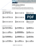 Subdivisones Básicas en Compás Compuesto - Unidades 1 y 2 PDF