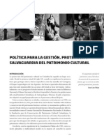 02 Politica Gestion Proteccion Salvaguardia Patrimonio Cultural