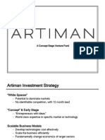 Artiman Ventures - Investment Strategy