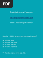 English Grammar Test # 23: Misused Forms - Miscellaneous Examples