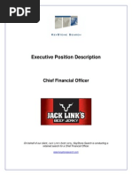 Executive Position Profile, CFO, Jack Link's