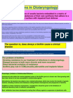 Biofilm in Otorhinolaryngology