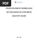 Finite Element Modelling of Cracking in Concrete Gravity Dams