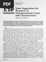 1989 - Gartner - Some Suggestions For Research On Entrepreneurial Traits and Characteristics - ETP PDF