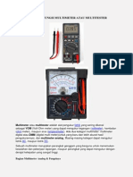 Pengertian Dan Fungsi Multimeter Atau Multitester