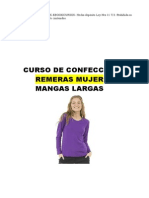 Curso Remeras Mujer Manga Larga 7 Talles