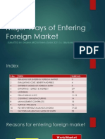 Foreign Market Entry