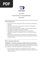 Technology Workshop Lesson Plan