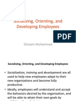 Socializing, Orienting, and Developing Employees - PPTX Chp8