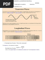 PHYSICS-2 Theoretical Questions For Final 2014