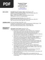 Fraser Lauren CV