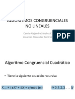 Algoritmos Congruenciales No Lineales