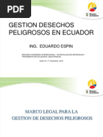 Gestión de Desechos Peligrosos en Ecuador