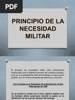 DIH Principio Nesecidad Militar