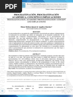 Autoestima y Procrastinación PDF