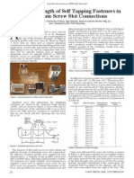 Pull-Out Strength of Self Tapping Fasteners in Aluminum Screw Slot Connections