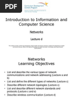 Introduction To Information and Computer Science: Networks