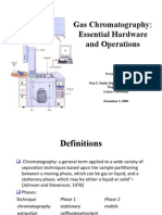 Gas Chromatography: Essential Hardware and Operations