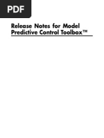 Release Notes For Model Predictive Control Toolbox™