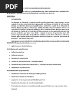 Planificación y Control de La Producción