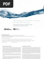 Manual para El Desarrollo de Planes de Seguridad Del Agua (PSA)