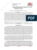 Challenges Affecting The Development and Optimal Use of Tall Buildings in Nigeria