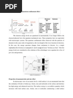 Quantum Size Effect/ Quantum Confinement Effect