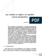 Las Vocales en Ingles y en Espanol Nuevas Perspectivas