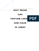 Adat Resam Dan Pantang Larang