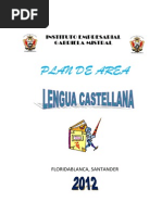 Plan de Area Lengua Castellana 2012