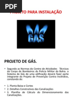 Projeto para Instalação de Gás