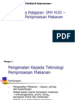 Minggu 1 - Pemprosesan Makanan