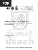 Ejercicio Resuelto Sistemas Electricos de Potencia Flujo de Potencia Por Metodo de Gauss Seidel