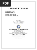 Laboratory Manual: SRM University