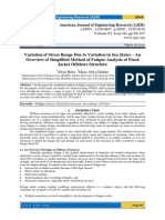 Variation of Stress Range Due To Variation in Sea States - An Overview of Simplified Method of Fatigue Analysis of Fixed Jacket Offshore Structure