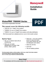 Honeywell VisionPro 8000 Install Instructions