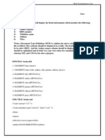 An XML File Which Will Display The Book Information and DTD