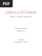 Letter To A CES Director